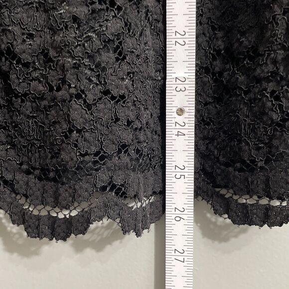 Worthington Women’s Black Lace Pencil Skirt Size 4 Gothic Romantic Whimsigoth - Picture 6 of 9